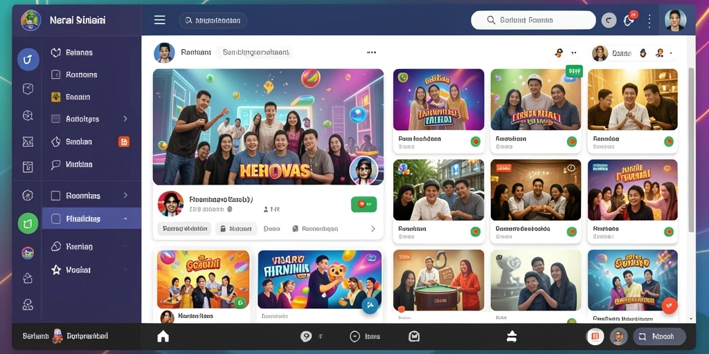 Tampilan utama yang menawan dan informatif.