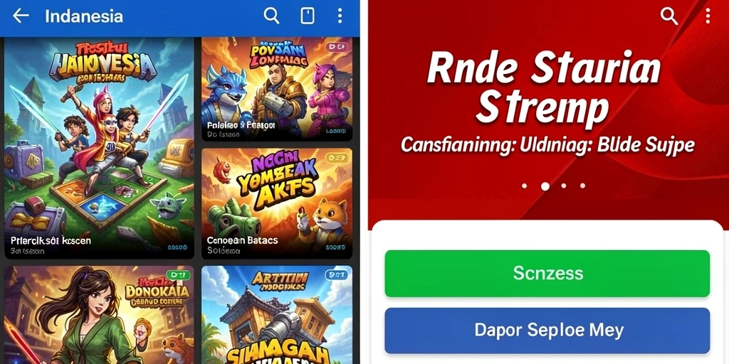 Tampilan awal game yang menarik dan user-friendly.