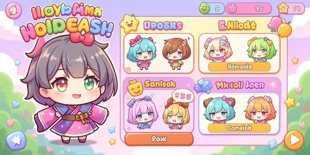 Screenshot menampilkan antarmuka permainan yang menarik.