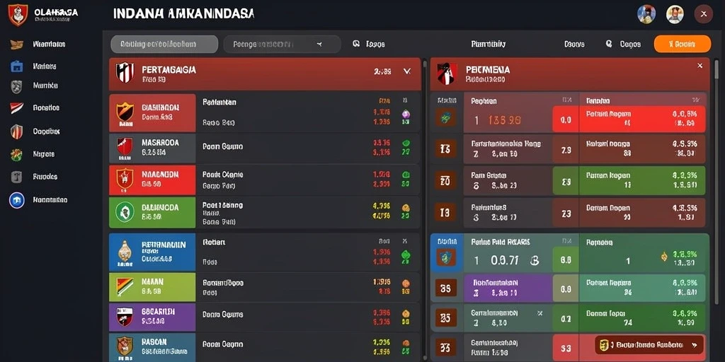 Skrinsut aplikasi menampilkan antarmuka utama NUSABET yang menarik.