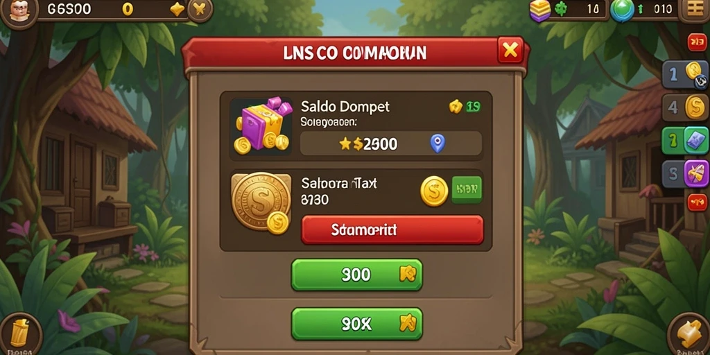 Tangkapan layar menunjukkan antarmuka utama game S9S9.