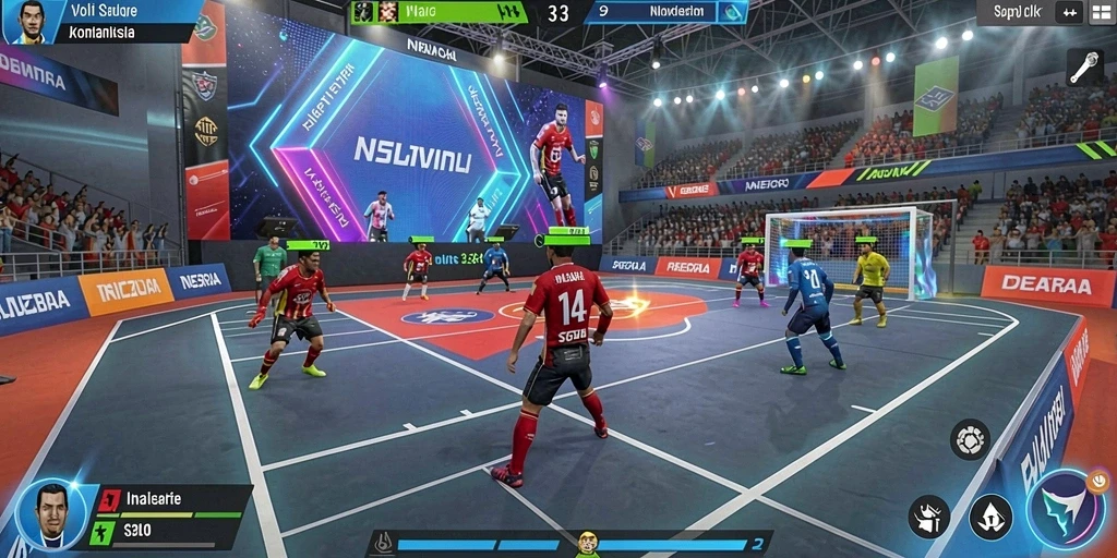 Tampilan utama permainan yang menarik.