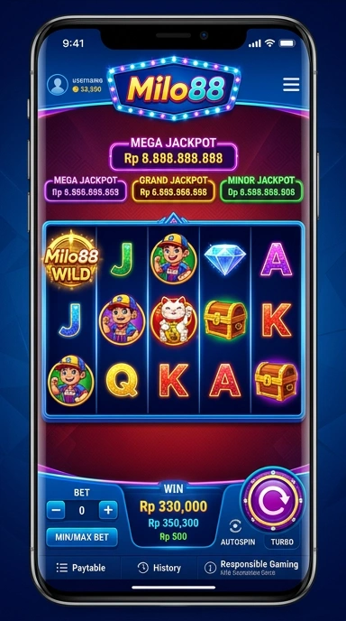 Pratinjau antarmuka milo88 — aplikasi APK resmi Android v2.6.5